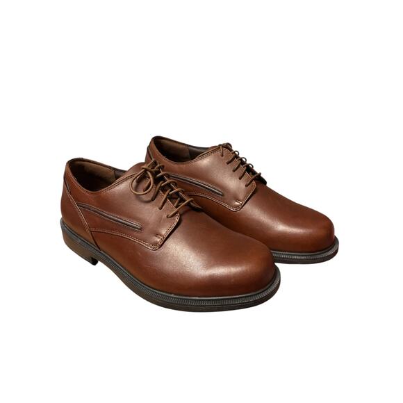 Dunham Brown Leather Oxford Shoes Men’s 9 6E Wide - Picture 2 of 9